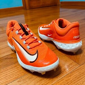 Nike Alpha Huarache Elite 4 Metal Baseball Cleats Orange Men Size 14 FN7222-800
